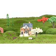 Zeyuan 5pcs 미니어처 요정 정원 마이크로 풍경 분재 장식 레드 메이플, 배나무