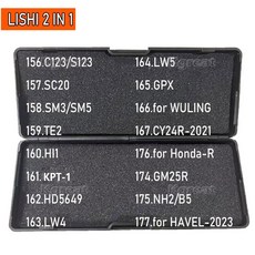 Lishi 도구 Wuling Honda r HAVEL CY24R 2 in 1 C123 S123 SC20 SM3 SM5 TE2 HI1 KPT 1 HD5649 LW4 LW5 GPX