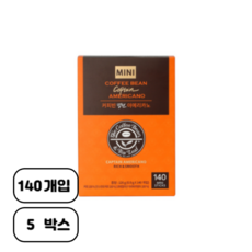 커피빈 캡틴 아메리카노 스틱커피, 0.9g, 140개입, 5개