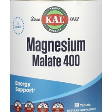 KAL 칼 마그네슘 말레이트영양소 400mg 90캡슐, 90정, 1개