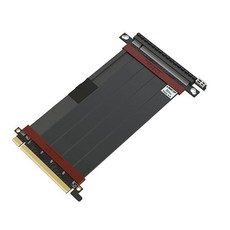 LINKUP - Ultra PCIe 4.0 X16 라이저 케이블 [RTX4090 RX6950XT x570 B550 Z690 테스트 완료] 차폐 고속 수직 마운트 게이밍 PCI Ex, Black_60cm