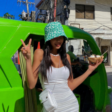 발리비키 플라워 테리 버킷햇