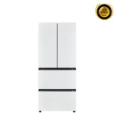 LG전자 오브제 디오스 김치톡톡 스탠드형 냉장고 402L, Z407MWW143, 오브제컬렉션 화이트 화이트
