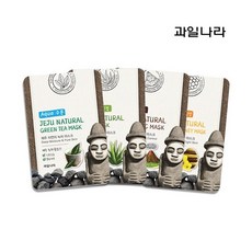 [과일나라] 제주 자연의 마스크팩 40매(녹차/알로에/유채꿀/화산재), 상품선택:알로에 40매, 상세 설명 참조