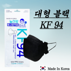 늘해랑 KF94 블랙 대형 마스크 60매, 1개, 60매입