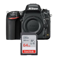 니콘 D750 DSLR 카메라 메모리카드 샌디스크 울트라SD 64GB - 니콘d750