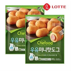 롯데푸드 라퀴진 우유미니핫도그 500g 2개, 12개