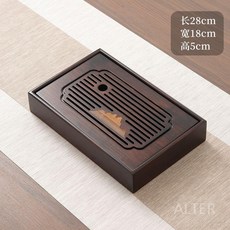 차트레이 원목 퇴수기 다기 서랍형 차 차반 트레이 전통 다판, C.군산-소형(28x18x5cm), 1개