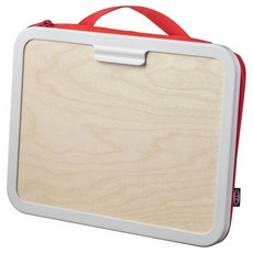 이케아 몰라 휴대용 드로잉케이스 레드 35x27x4cm 자작나무 폴리에스테르100%