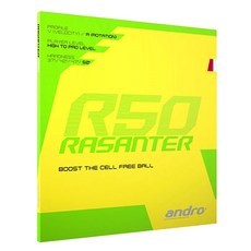 안드로 러버 평면러버 라잔터 R50 (RASANTER R50), 빨강-2.0mm