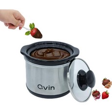 초콜릿 치즈 캐러멜을 녹이고 따뜻하게 보관할 수 있는 퐁듀 멜팅 포트 0.65쿼트, 1개