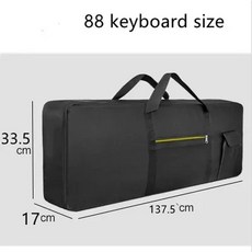 휴대용 내구성 키보드 공연 가방 10MM 코튼 패딩 케이스 포함 600D 옥스포드 천 88, 88 keys, 1개