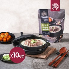 [한촌설렁탕] 더블랙 진 고기설렁탕 600g X 10팩 (신선냉동)