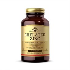 솔가 킬레이트 아연 250정, 250 Count (Pack of 1)