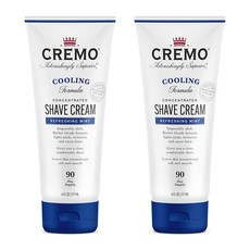 Cremo 바버 그레이드 쿨링 면도 크림 6온스 2개, Distiller's Blend