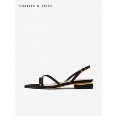 생활도움 CHARLES&KEITH2020 봄 CK1-70900185 언발란스 버클장식 로우힐 샌들