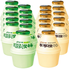 (냉장)빙그레 메로나우유 혼합2종세트(메로나맛 and 투게더맛), 11세트, 480ml