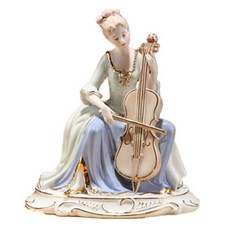 LLADRO 야드로 도자기 인형 집들이 결혼 선물 북유럽 감성 소품, 첼로
