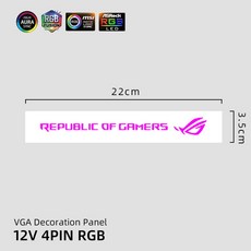 rgb gpu 사이드 패널 a rgb vga 장식 비디오 카드 커버 5v3pin12v4pin aura 쿨러 nvidia rtx gtx 커스텀 수냉