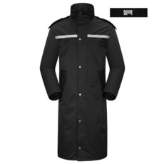 우비 비옷 판초우의 롱코트 배달 방풍 방수 남여공용, 블랙 블랙, 4XL, 블랙_4XL