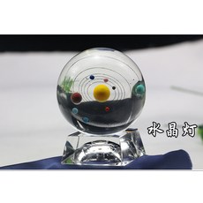 크리스탈구슬 우주 태양계 수정 구슬 장식품 소품, 개, (투명)