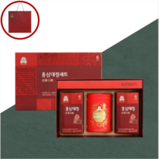정관장 홍삼대정세트(250gx2병) 홍삼캔디수(120g) 쇼핑백 선물세트 부모님선물 새해선물 건강, 1세트, 250gx2병(홍삼캔디120g)