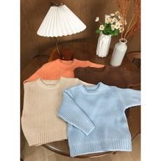 유아 컬러하찌니트 긴소매 부드러운 유아겨울니트 니트웨어 설룸