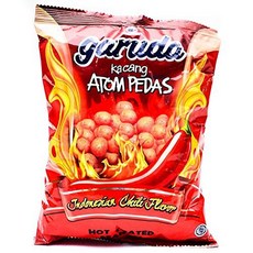 Garuda Kacang Atom Pedas - Spicy Coated Peanuts 8.81 Oz null, 1