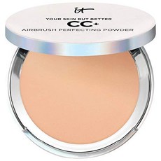[미국] 502126 iT Cosmetics Your Skin but Better CC+ Airbrush Perfecting Powder in Medium Full Size .33, 단일상품