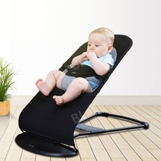 신생아 아기 바운서 흔들 의자 접이식 각도조절 수유 수면 거치대, 메쉬 핑크+멜로디박스