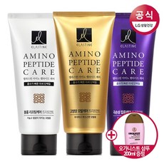 엘지생활건강 엘라스틴 아미노펩타이드 트리트먼트 300mlx2개+●오가니스트 샴푸 200ml, 엘라) 아미노 볼륨 트리트먼트 300mlx2개