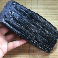 AtkitsS 내추럴 블랙 투르말린 스톤 러프락 샘플 이즈 500550g, 500-550g