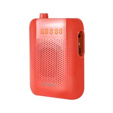 Amplificador Voz 20W 블루투스 음성 증폭기 유선 마이크 포함 교수 강의 교육용 휴대용 메가폰 스피커, [04] Red - 큐델릭스5k