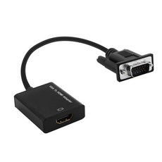 (이지넷) VGA / RGB＋스테레오 to HDMI 변환젠더 NEXT 2412VHC, 1개