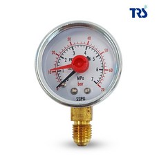 냉매용 질소 압력계 40파이 70kg/cm, 수나사, 1개 - 아펙스콘솔형2게이지수심계잔압계압력계ag2d