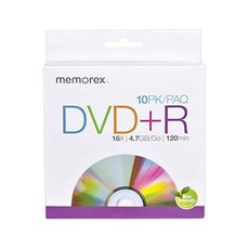 메모렉스 32020030154 DVDR 16x 에코 스핀들 베이스 30팩, 10 Pack DVD+R
