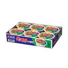 육개장 사발면 86g, 6개
