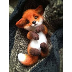 고슴도치양모인형