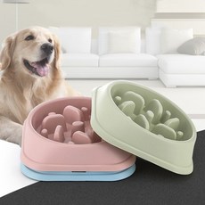 기타 고양이 급체 방지 그릇 슬로우 식기 강아지_WF38C51, 1개
