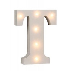 Out of the Blue letra de Madera led 1W 컬러 블랑코 16x3x16cm, 단일옵션