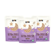 엘빈즈 유기농 라이스팝 미니 3종 묶음, 3개, 흑미, 25g