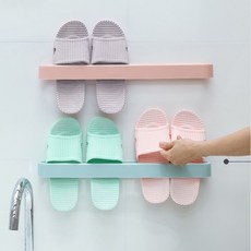 uhd 슬리퍼 부착걸이 실내화 부착걸이 거치대 3단 4단 대 거치대 욕실 화장실 실내 현관 거실 엔틱 철제 부착식 수건걸이, 소, 그레이, 1개