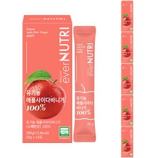 에버뉴트리 스페인산 유기농 애사비 100% 애플사이다비니거, 6개, 280g