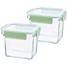 글라스락 퓨어 릴렉스 그린 직도어 920ml, 5세트, 920ml x 2조