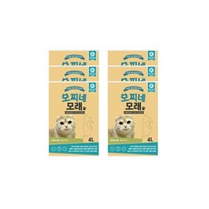 모찌네 고양이 모래 무향 4L x 6EA24L 18.6kg, 6개