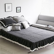 싱글침대숏레이스커버