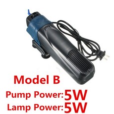 수족관용품 220V 수족관 UV 필터 살균기 램프 펌프 물고기 탱크 필터 물 산소 순환 살균 제거 조류 탈취, 05 JUP02- 5W_04 UK Plug