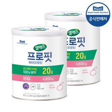 매일헬스뉴트리션 프로핏 WPI 프로틴 복숭아 627G 2캔, 2개