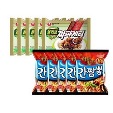 삼양 볶음간짬뽕 5개 + 농심 짜파게티 5개, 20개