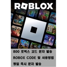 로블록스 로벅스 코드 기프트 카드 가상 화폐 아이템 ROBLOX ROBOX MONEY (문자로 코드와 사용방법 발송)